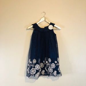 Jona Michelle Navy Blue /White Dress Size 6